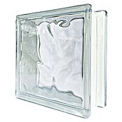 Bloque de vidrio ondulado (Transparente, Decorativo, 8 x 19 x 19 cm, Cuadrado) | BAUHAUS