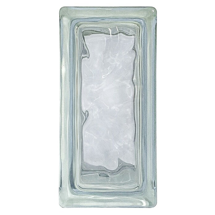 Bloque de vidrio ondulado (Transparente, Decorativo, 8 x 9 x 19 cm, Rectangular) | BAUHAUS