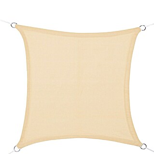 Toldo vela PES (L x An: 5 x 5 m, Beige, Cuadrado)