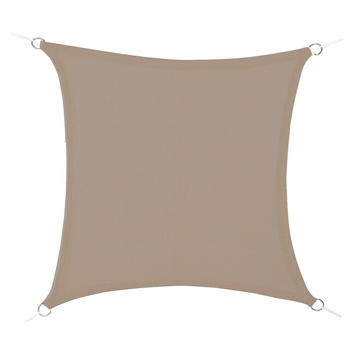 Faura Toldo vela PES (L x An: 3,6 x 3,6 m, Arena, Cuadrado) | BAUHAUS