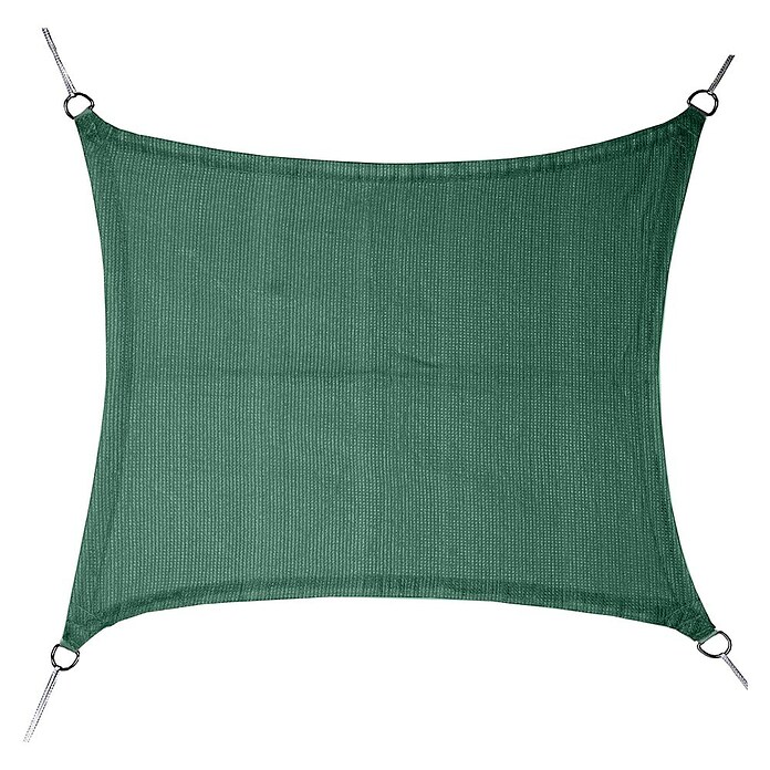 Faura Toldo vela HDPE (L x An: 3,6 x 3,6 m, Verde, Cuadrado) | BAUHAUS