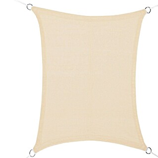 Toldo vela PES (L x An: 6 x 4 m, Beige, Rectangular)