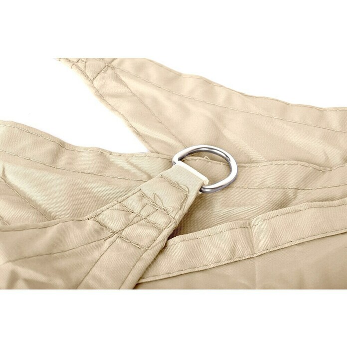 Faura Toldo vela PES (L x An: 3,6 x 3,6 m, Beige, Triangular) | BAUHAUS