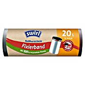Swirl Müllbeutel mit Fiixierband (20 l, 15 Stk., Schwarz) | BAUHAUS