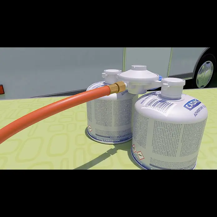 Cadac Gaskartuschen-Adapter Dual Power Pak - Passend für: 2 Gewindekartuschen - CADAC Dual Power Pak