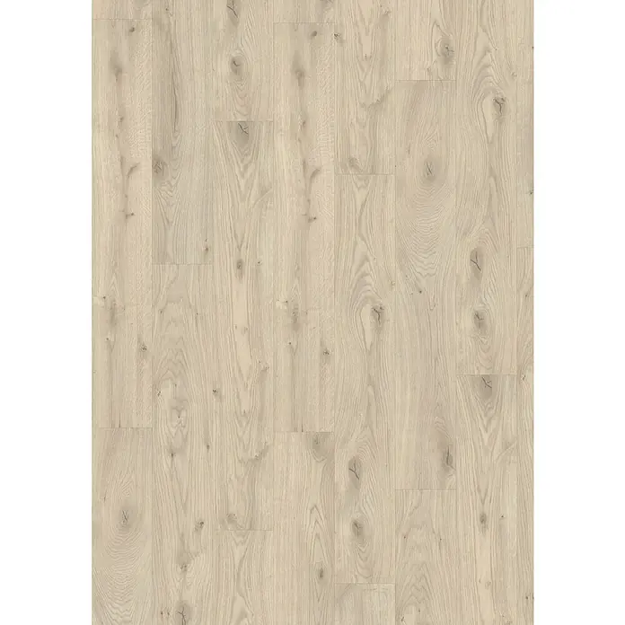 Egger Laminat Aquadura+ - Almington Eiche beige, Landhausdiele, 1.292 x 193 x 7,5 mm - Helles Laminat in Holzoptik mit natürlicher Maserung, ideal für ein modernes und stilvolles Interieur.