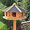 Promadino Vogelfutterhaus (Hellbraun, Ausstattung: Vogelhausständer)