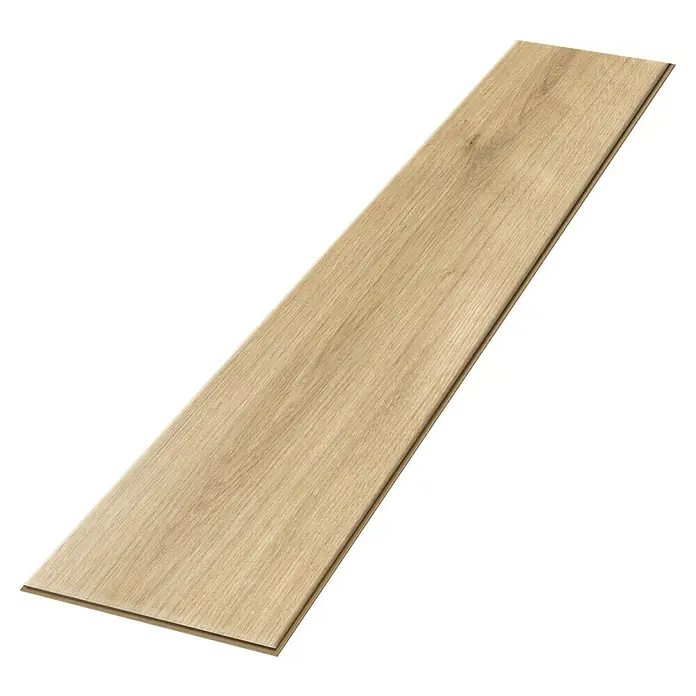 Egger Laminat Aquadura+ - Westport Eiche hell, Landhausdiele, 1.292 x 193 x 7,5 mm - Nahaufnahme einer Diele aus hellem Laminat mit einer dezenten Holzmaserung, ideal für moderne Innenräume und einfache Verlegung.