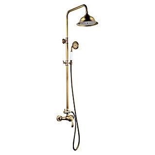 Rousseau Sistema de ducha Byron (Grifo monomando, Distancia entre orificios: 15 cm, Número de tipos de chorro: 1 ud., Bronce antiguo)