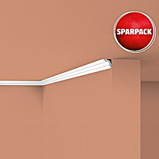 Nmc Decoflair Zierprofil Deckenleiste D12 (6 Stk., 200 cm x 30 mm x 30 mm, Extrudiertes Polystyrol (XPS))