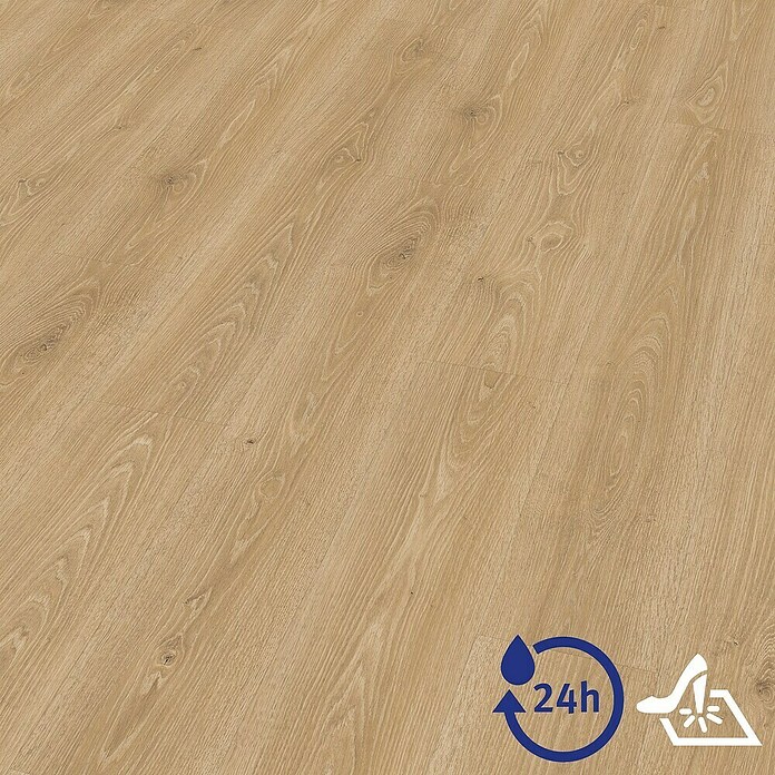 Egger Laminatmuster Aquadura (297 x 193 x 7,5 mm, Landhausdiele, Camden Eiche natur) | BAUHAUS