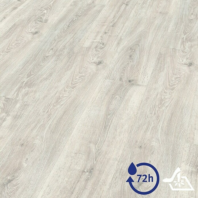 Egger Laminat Aquadura+ Waltham Eiche weiss (Waltham Eiche weiss, Landhausdiele, 1 292 x 246 x 7,5 mm) | BAUHAUS
