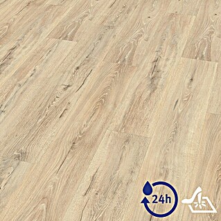 Egger Laminatmuster Aquadura (297 x 193 x 7,5 mm, Landhausdiele, Panora Eiche beige)