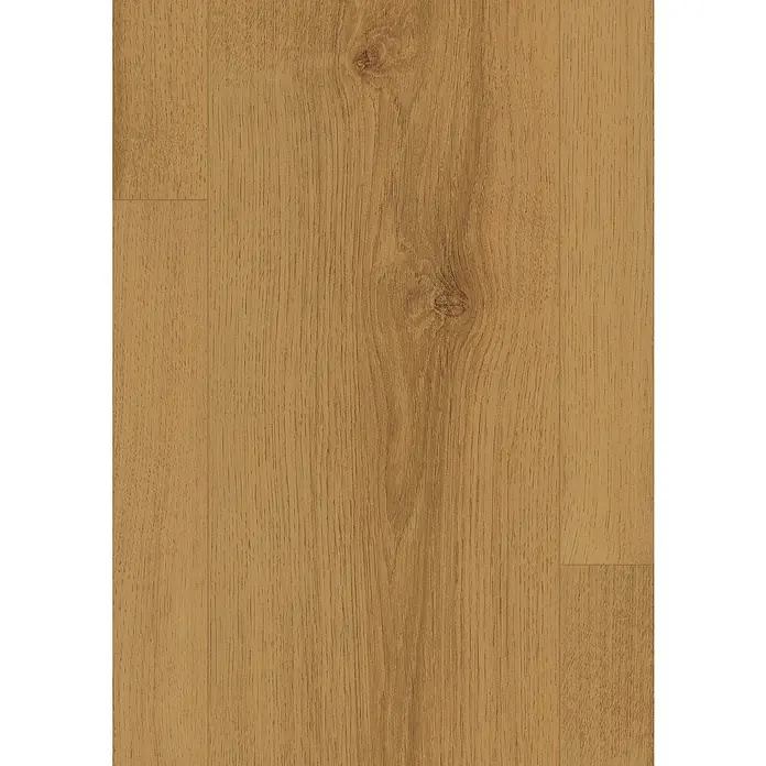 Egger Laminat Aquadura+ - Meran Eiche, Landhausdiele, 1.292 x 193 x 7,5 mm - Detailaufnahme von Laminatboden in warmen Holzfarben, der die natürliche Maserung und Textur hervorhebt. Ideal für gemütliche Wohnräume.