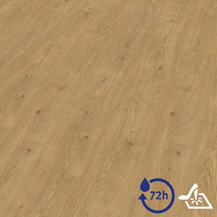 Egger Laminatmuster Aquadura+ (297 x 193 x 7,5 mm, Landhausdiele, Berdal Eiche natur) | BAUHAUS