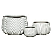 Okrasni lonec Pearl  (Bela, Ø x V: 29 x 18 cm) | 8454 - Light Pflanzgefäße | IAKB - Gefäße Outdoor | IAK - Gefässe,Deko outdoor, Zeitschriften | IA - Gartenhartware | I - Stadtgarten | BAUHAUS