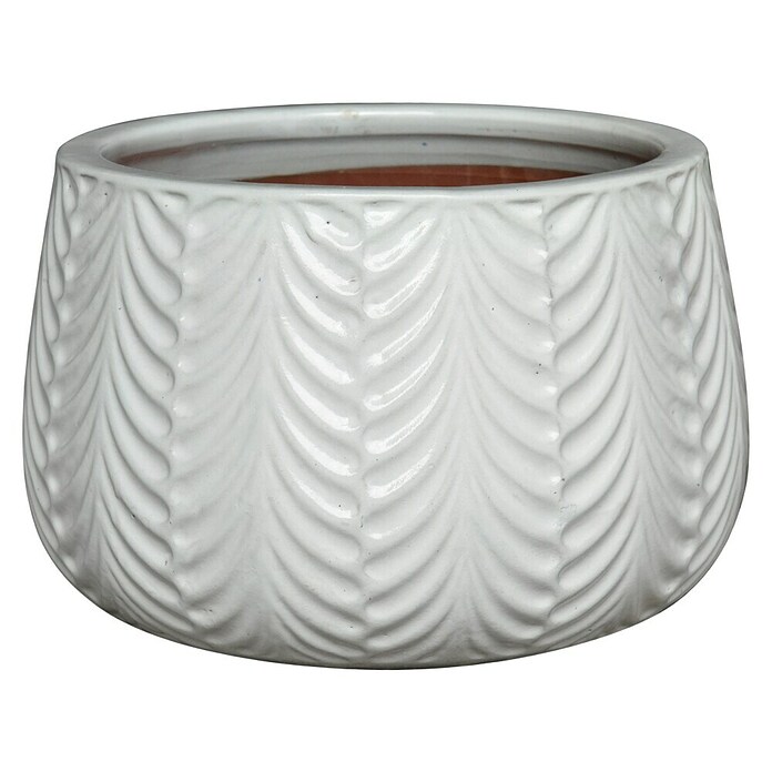 Okrasni lonec Pearl  (Bela, Ø x V: 29 x 18 cm) | 8454 - Light Pflanzgefäße | IAKB - Gefäße Outdoor | IAK - Gefässe,Deko outdoor, Zeitschriften | IA - Gartenhartware | I - Stadtgarten | BAUHAUS
