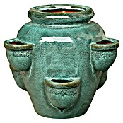 Okrasni lonec za zelišča  (Zelena, Ø x V: 39 x 35 cm) | 8454 - Light Pflanzgefäße | IAKB - Gefäße Outdoor | IAK - Gefässe,Deko outdoor, Zeitschriften | IA - Gartenhartware | I - Stadtgarten | BAUHAUS