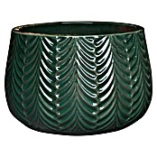 Okrasni lonec Flora  (Temno zelena, Ø x V: 29 x 18 cm) | 8454 - Light Pflanzgefäße | IAKB - Gefäße Outdoor | IAK - Gefässe,Deko outdoor, Zeitschriften | IA - Gartenhartware | I - Stadtgarten | BAUHAUS