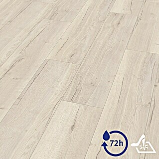 Egger Laminatmuster Aquadura+ (297 x 246 x 7,5 mm, Landhausdiele, Halifax Eiche creme)