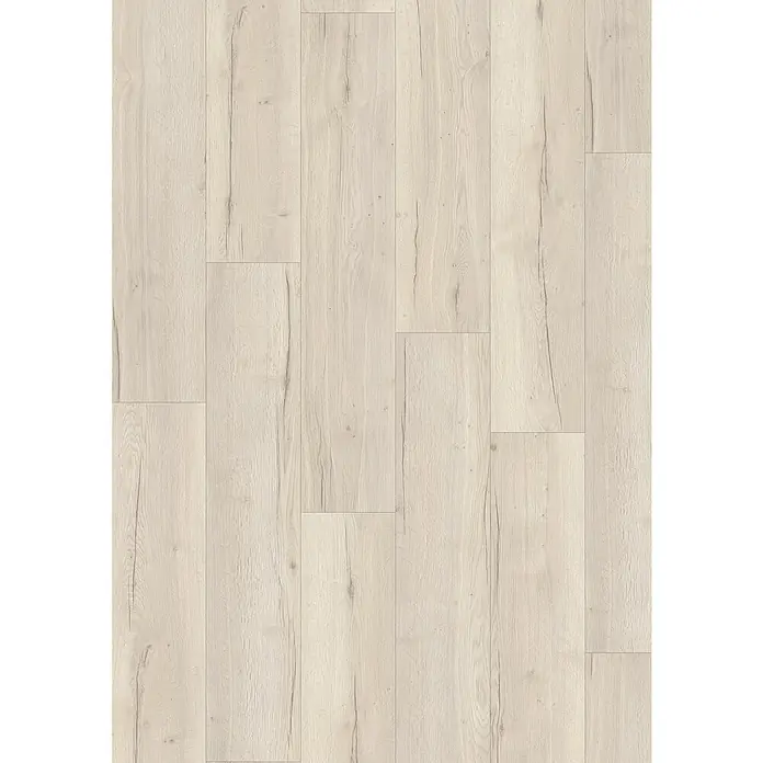 Egger Laminat Aquadura+ - Halifax Eiche creme, Landhausdiele, 1.292 x 246 x 7,5 mm - Helle Holzbodenfliesen mit Maserung. Die Holzoptik verleiht jedem Raum eine elegante und natürliche Note. Perfekt für moderne Innenräume.