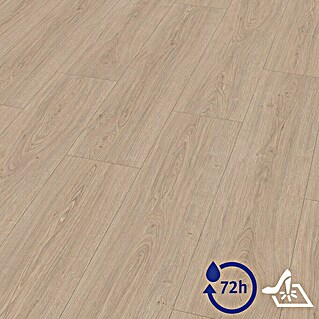 Egger Laminatmuster Aquadura+ (297 x 246 x 7,5 mm, Landhausdiele, Victoria Eiche hellbraun)