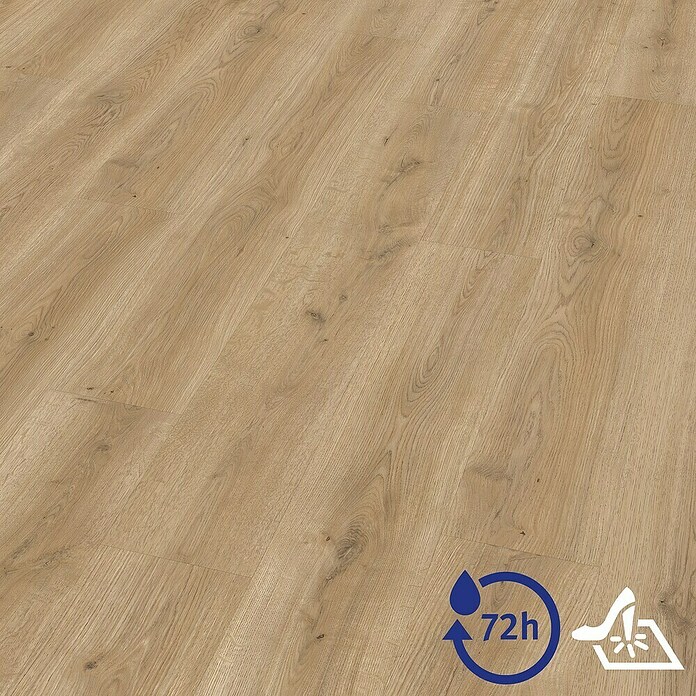 Egger Laminat Aquadura+ Messina Eiche natur (Messina Eiche natur, Landhausdiele, 1 292 x 193 x 7,5 mm) | BAUHAUS