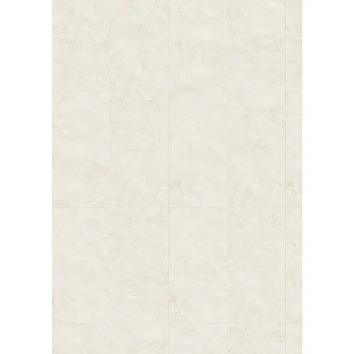 Egger Laminat Aquadura+ - Cremona Marmor, 1.292 x 327 x 7,5 mm - Elegante Bodenfliese in Beige mit Marmoroptik. Das Fliesenmuster ist ideal für moderne und klassische Innenräume und sorgt für ein helles Ambiente.