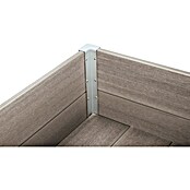 Dobar Hochbeet (50 x 91 x 60 cm, Verbundwerkstoff, Silbergrau) | BAUHAUS
