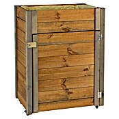 Dobar Hochbeet rollbarer Gartenschrank (60 x 39 x 80 cm, Holz, Braun) | BAUHAUS