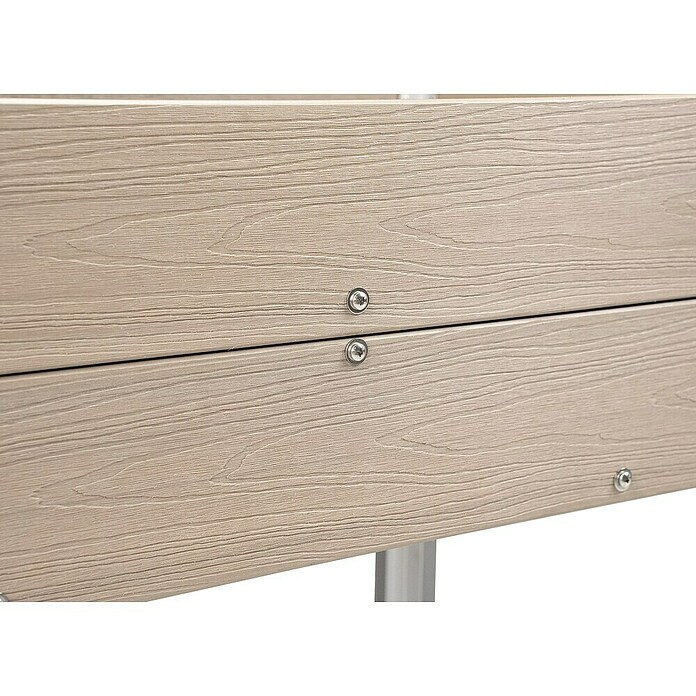 Dobar Hochbeet (50 x 91 x 60 cm, Verbundwerkstoff, Silbergrau) | BAUHAUS