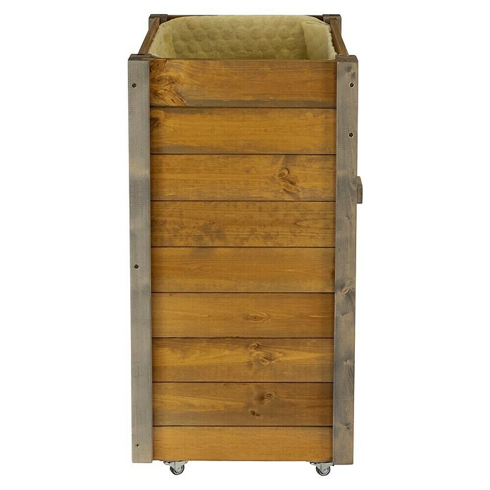 Dobar Hochbeet rollbarer Gartenschrank (60 x 39 x 80 cm, Holz, Braun) | BAUHAUS
