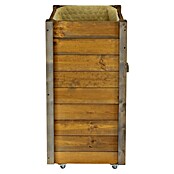 Dobar Hochbeet rollbarer Gartenschrank (60 x 39 x 80 cm, Holz, Braun) | BAUHAUS