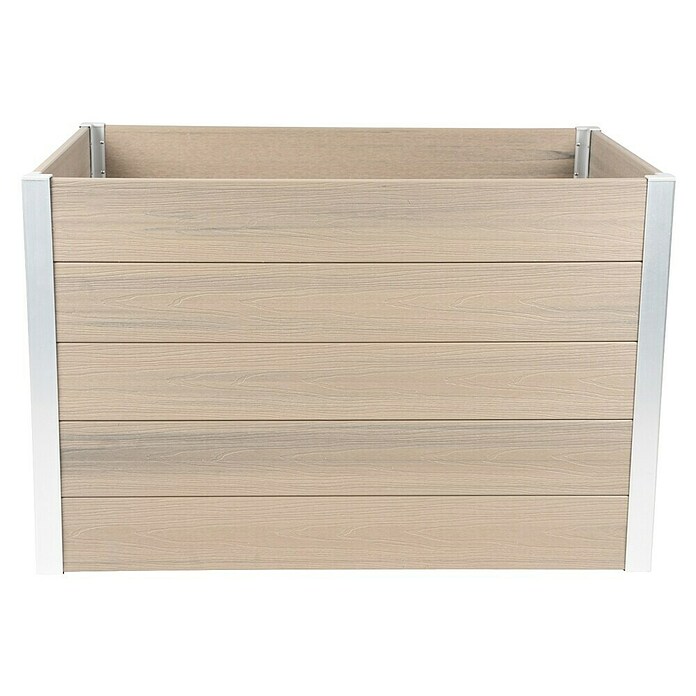 Dobar Hochbeet XL (115 x 70 x 75 cm, Verbundwerkstoff, Silbergrau) | BAUHAUS