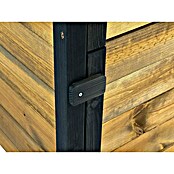 Dobar Hochbeet rollbarer Gartenschrank (60 x 39 x 62 cm, Holz, Braun/Schwarz) | BAUHAUS
