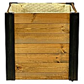 Dobar Hochbeet rollbarer Gartenschrank (60 x 39 x 62 cm, Holz, Braun/Schwarz) | BAUHAUS