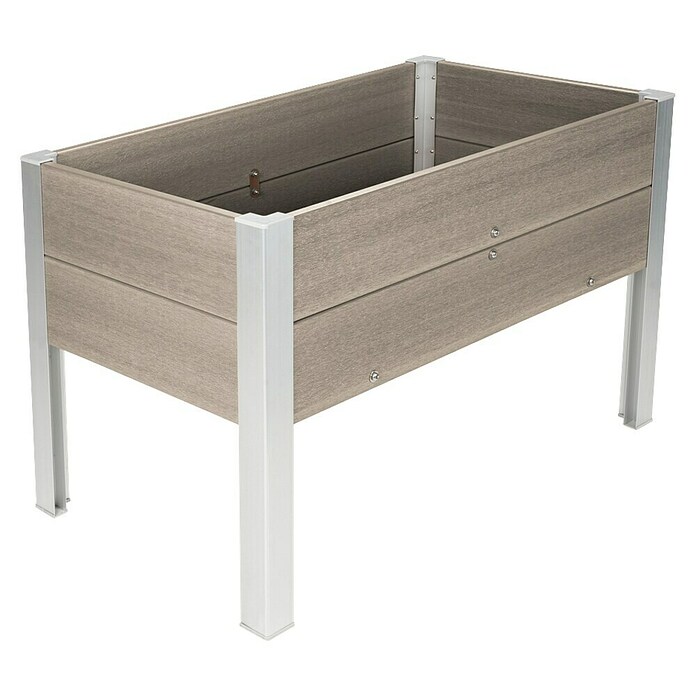 Dobar Hochbeet (50 x 91 x 60 cm, Verbundwerkstoff, Silbergrau) | BAUHAUS