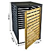 Dobar Mülltonnenbox (87 x 77 cm, Schwarz/Braun, Geeignet für Anzahl Mülltonnen: 1 Stk.) | BAUHAUS