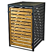 Dobar Mülltonnenbox (87 x 77 cm, Schwarz/Braun, Geeignet für Anzahl Mülltonnen: 1 Stk.) | BAUHAUS