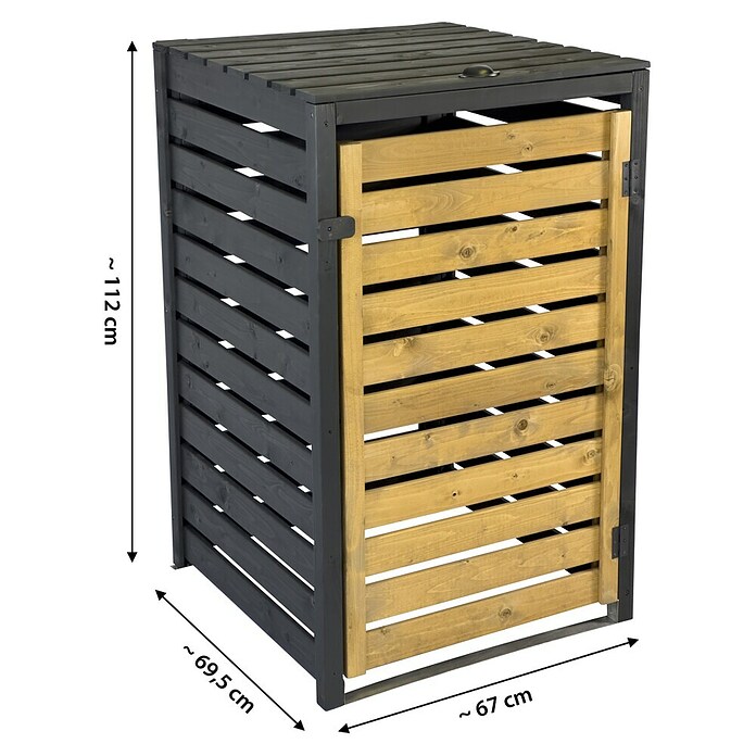 Dobar Mülltonnenbox (69,5 x 67 cm, Geeignet für Anzahl Mülltonnen: 1 Stk.) | BAUHAUS