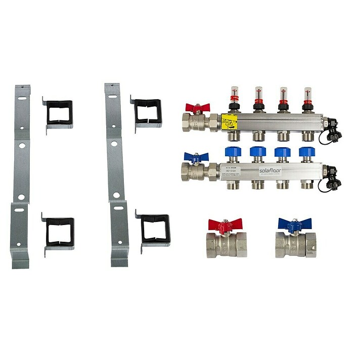 Solarfloor Verteileranschluss-Set (Anzahl Anschlüsse: 4 Stk., Gewinde: ¾″) | BAUHAUS