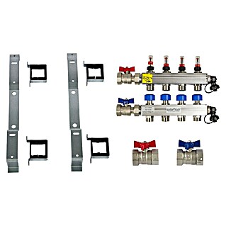 Solarfloor Verteileranschluss-Set (Anzahl Anschlüsse: 4 Stk., Gewinde: ¾″)