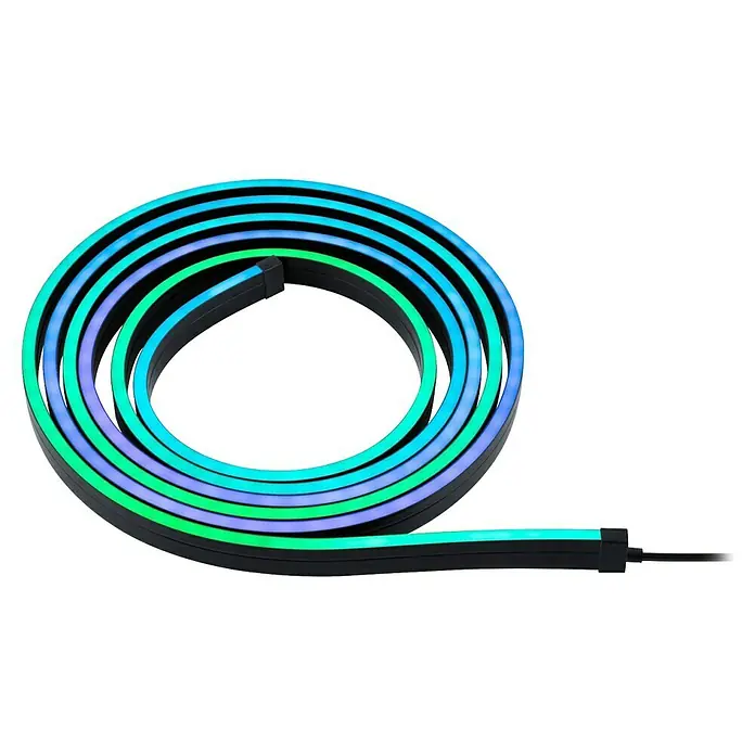 Paulmann Tira LED neón - Largo: 300 cm, Color de luz: RGB, 5 W, 5 V - Tira de LED con cambio de color para iluminación ambiental. Perfecto para crear ambiente en cualquier habitación o como luz de acento.