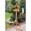 Promadino Vogelfutterhaus (42 x 36 x 38 cm, Braun, Ausstattung: Vogelhausständer)