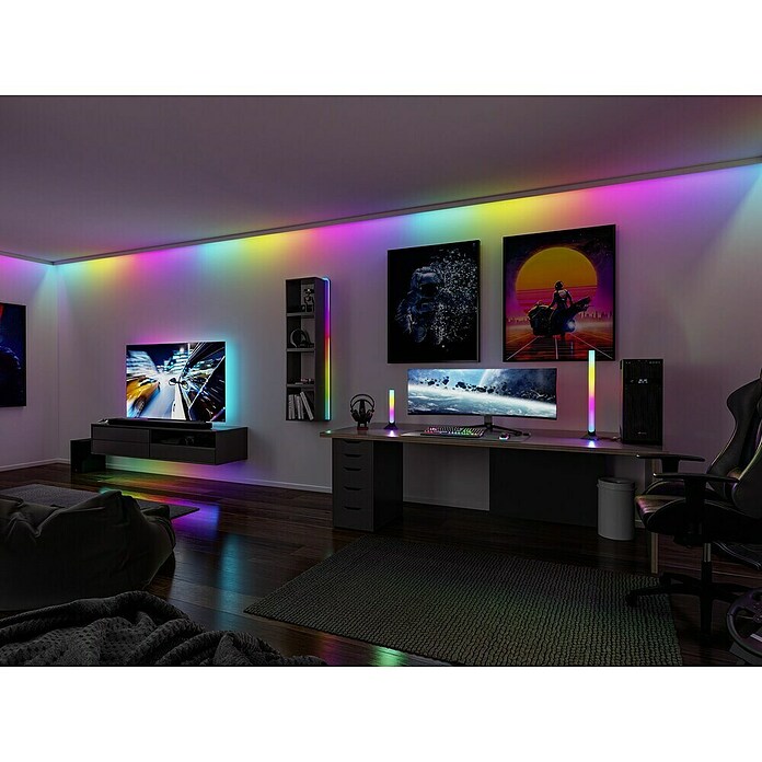 Paulmann LED traka Black Neon  (Duljina: 300 cm, Boja svjetla: RGB, 5 W, 5 V) | BAUHAUS