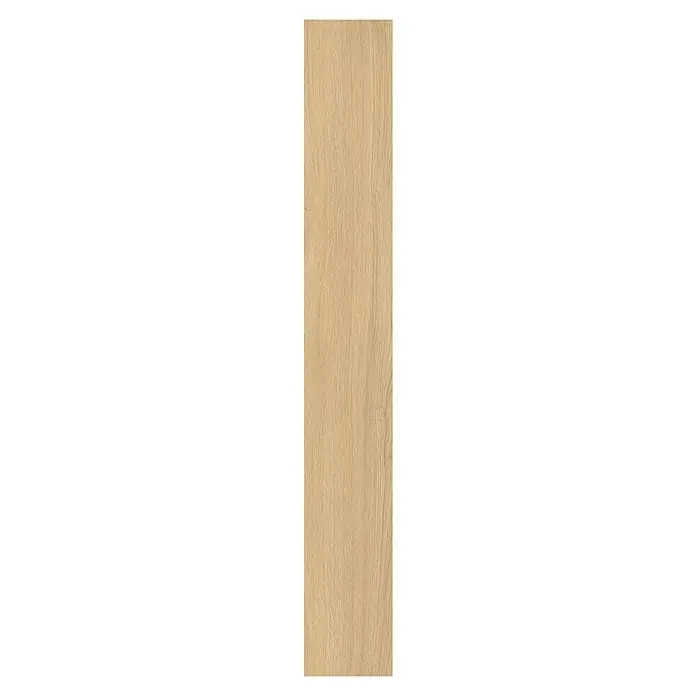 Egger Laminat NatureSense - Matera Eiche hell, Landhausdiele, 1.292 x 193 x 8 mm - Detailaufnahme einer hellen Holzdiele mit einer markanten Maserung, die eine natürliche und warme Ästhetik vermittelt. Ideal für Bodenbeläge.