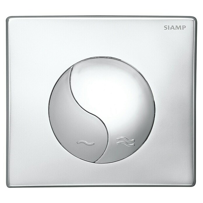 Siamp Betätigungsplatte Ying Yang (Chrom Hochglanz, 2-Mengen-Spülung)