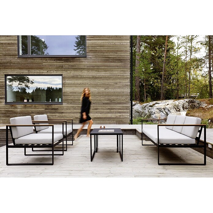Sensum Hasseludden Set lounge namještaja (5-dijelno, Crna)