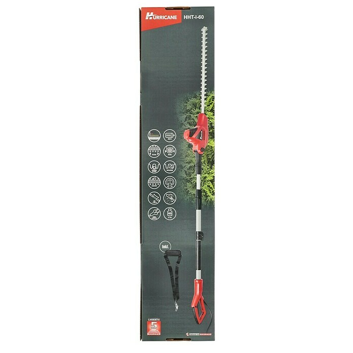 Hurricane Elektro-Heckenschere HHT-I-60 (600 W, Schnittlänge: 51,5 cm, Max. Aststärke: 20 mm) | BAUHAUS