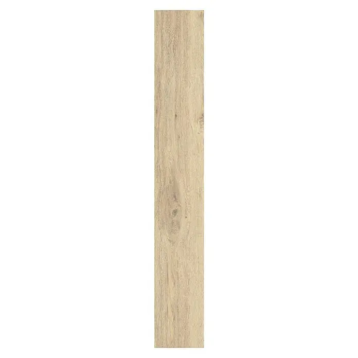 Egger Laminat NatureSense - Parkett Eiche, Landhausdiele, 1.292 x 193 x 8 mm - Nahaufnahme einer einzelnen hellbraunen Holzfliese mit markanter Maserung für Boden- oder Wandbeläge.